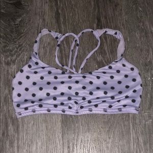 Lulu lemon polka dot purple sports bra